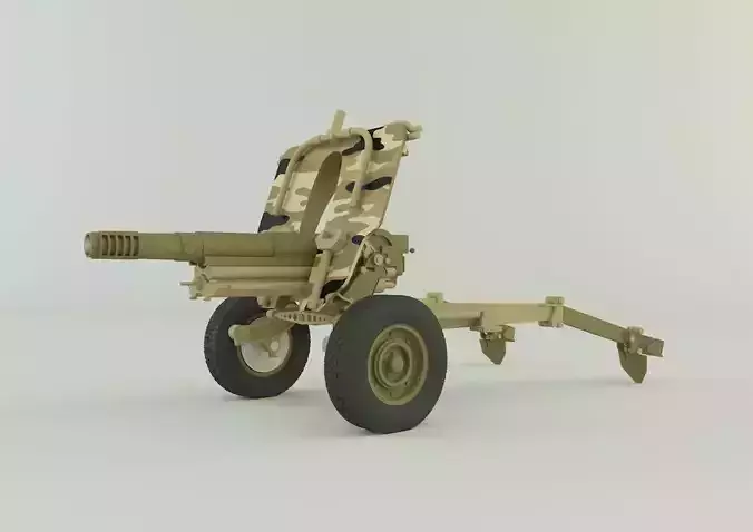 Howitzer 105mm cannon gun