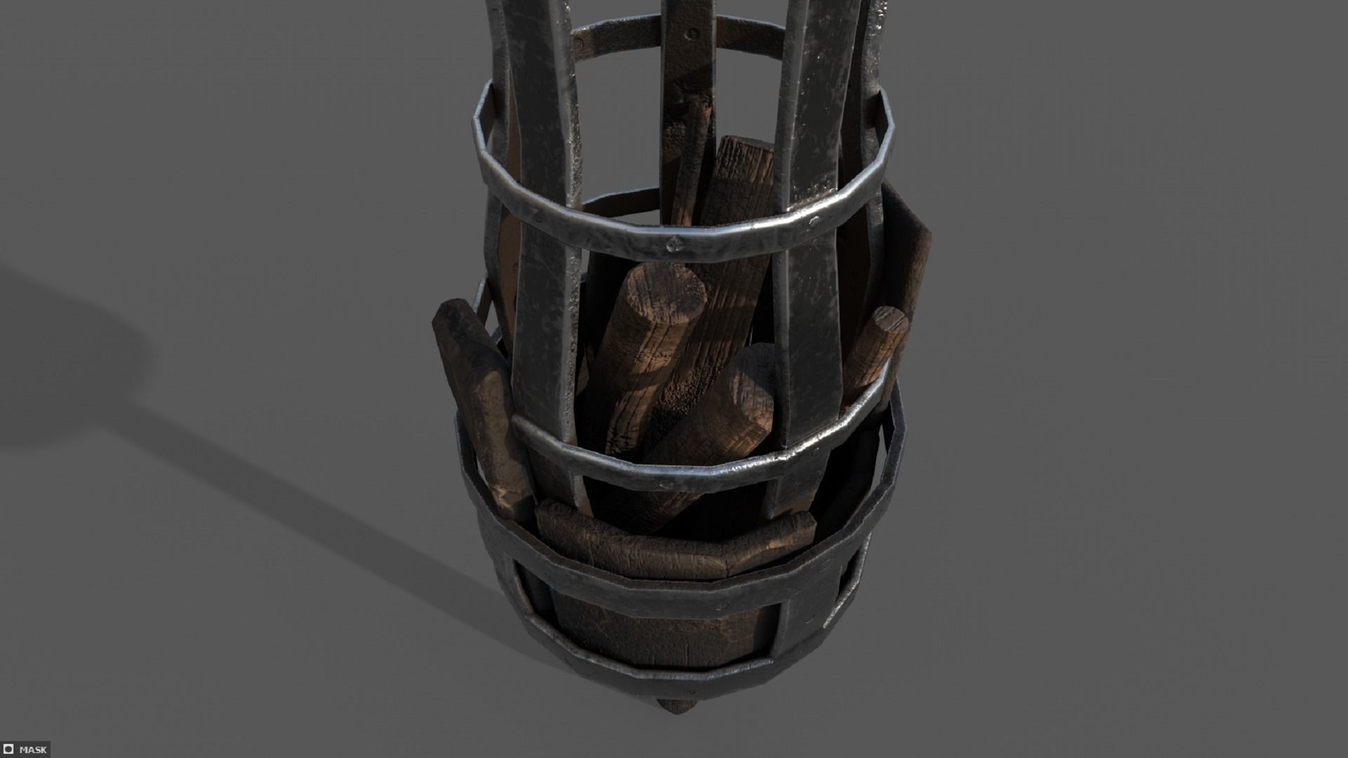 Torch Low-poly 3D model rocket launcher Low-poly 3D model_5