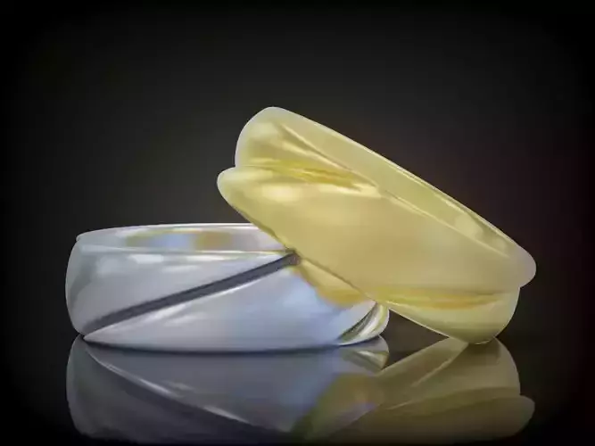 Promise rings wedding rings set for couple