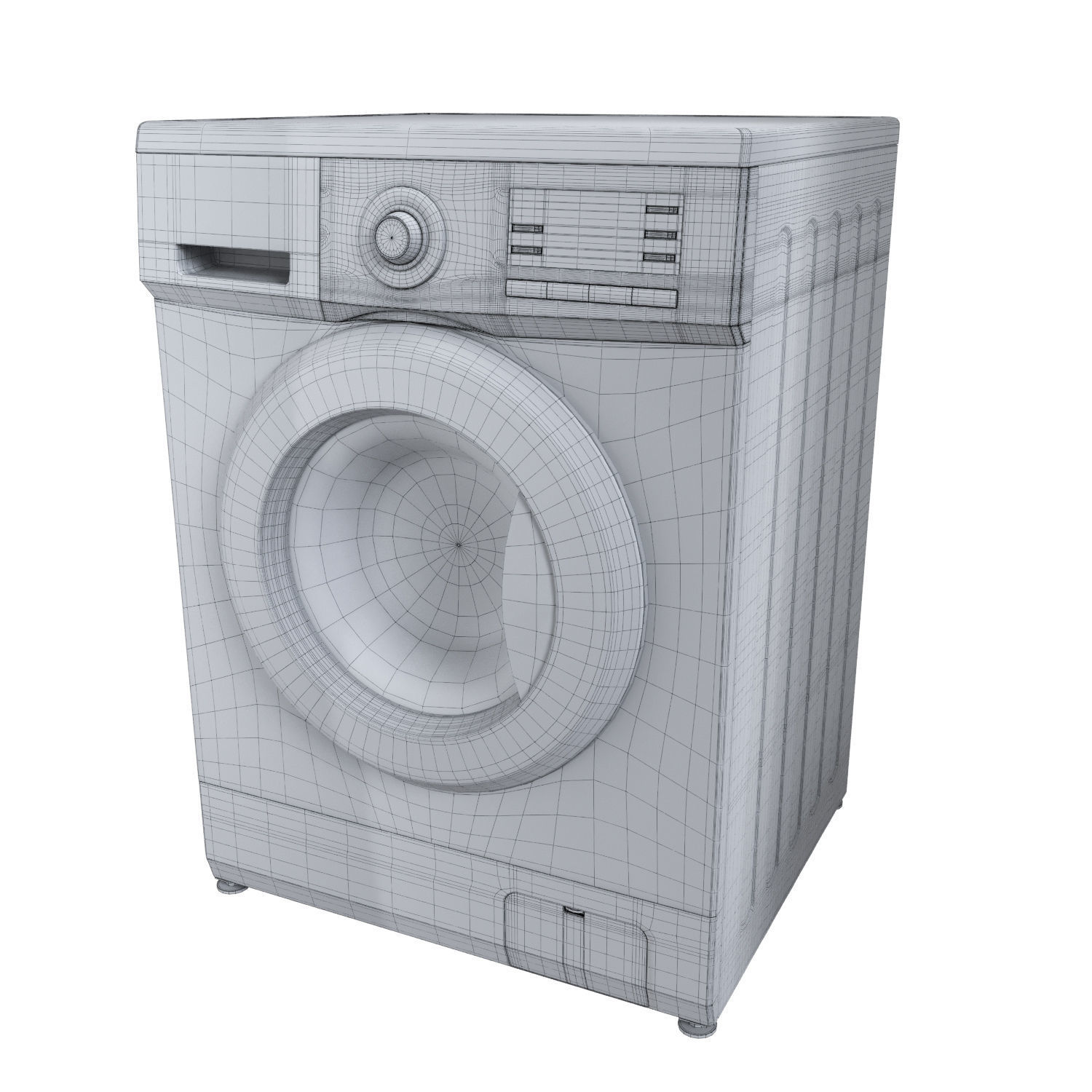 LG washing machine for visualization 3D model_15