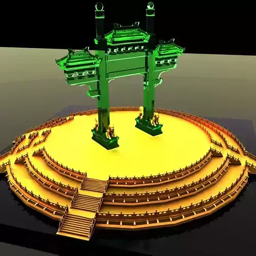 Chinese Gate 3D model