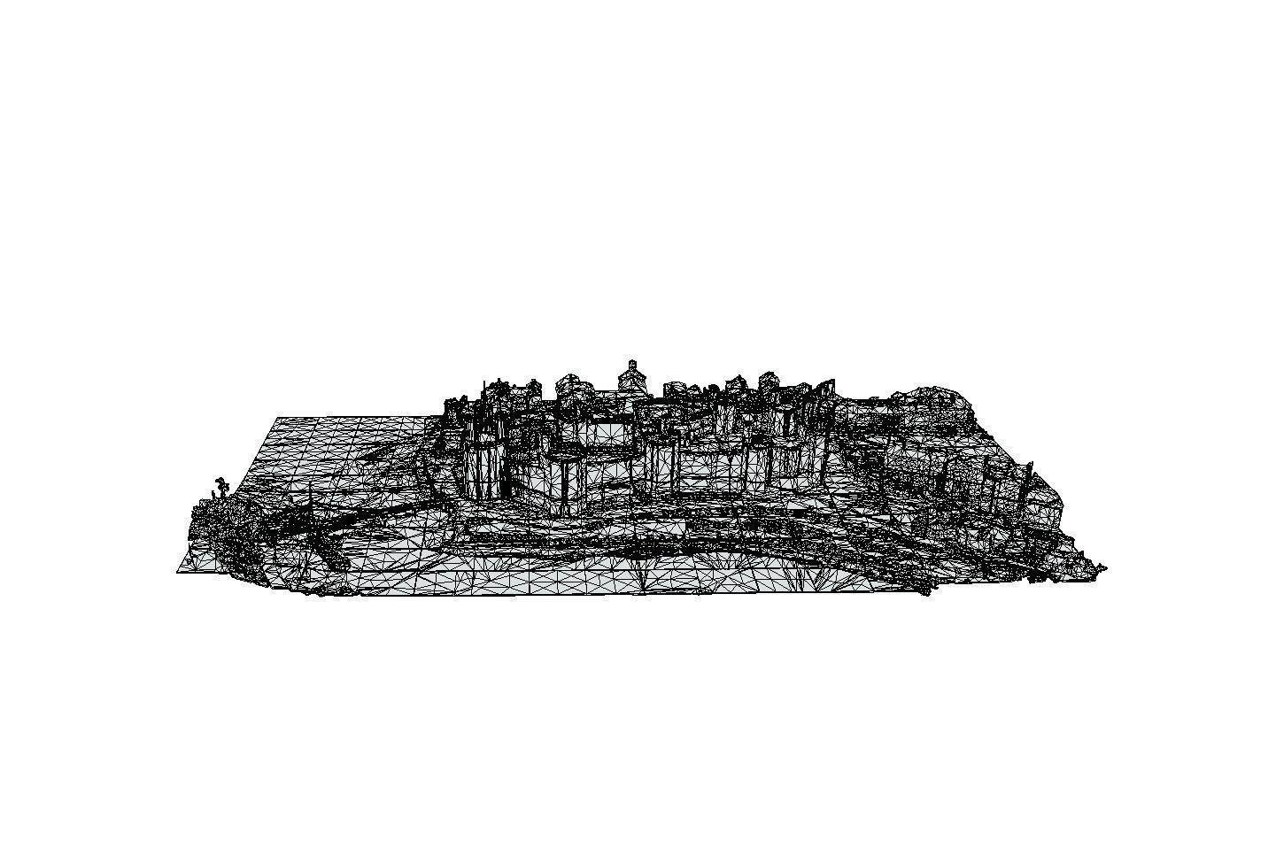 Caernarfon Castle Low-poly 3D model_8