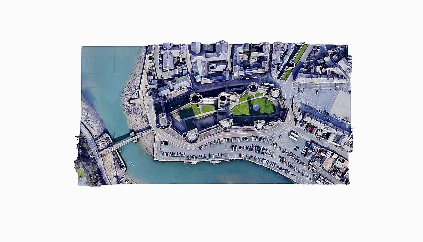 Caernarfon Castle Low-poly 3D model_7