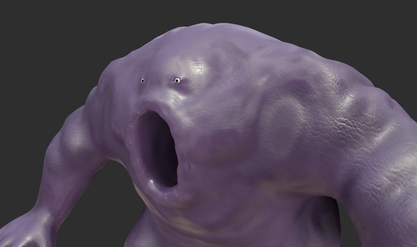 Parasite from superman all stars 3D model_2