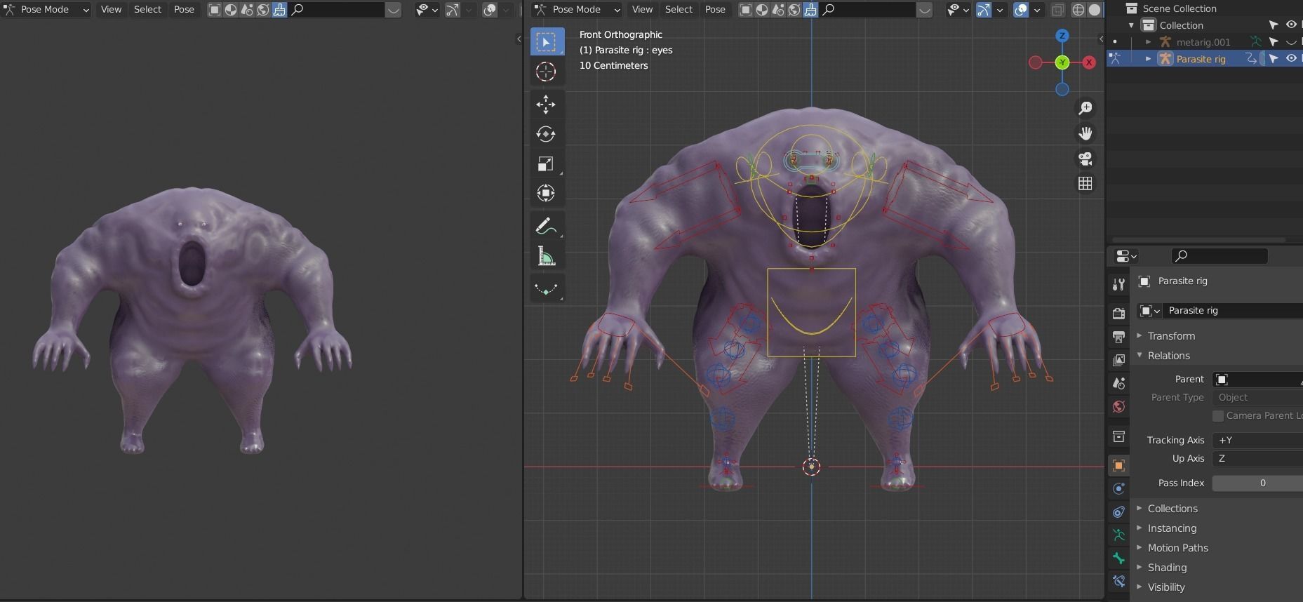 Parasite from superman all stars 3D model_4