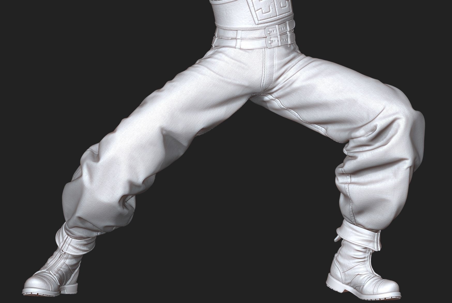 Cloud Strife Final Fantasy VII REMAKE HIDEF KEYED 3D PRINT MODEL 3D print model_8