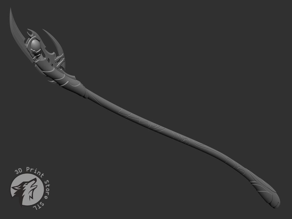 Loki Chitauri Scepter Cosplay The Avengers - STL File 3D print model_3