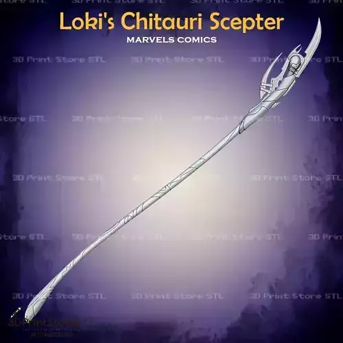 Loki Chitauri Scepter Cosplay The Avengers - STL File