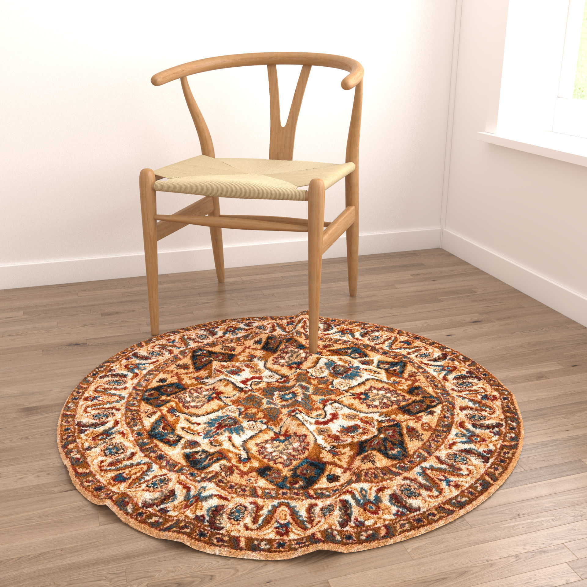 Rugs No 529 Low-poly 3D model_3