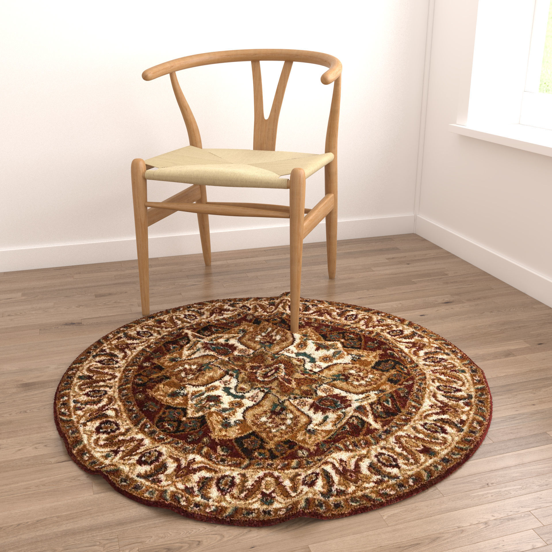 Rugs No 529 Low-poly 3D model_4
