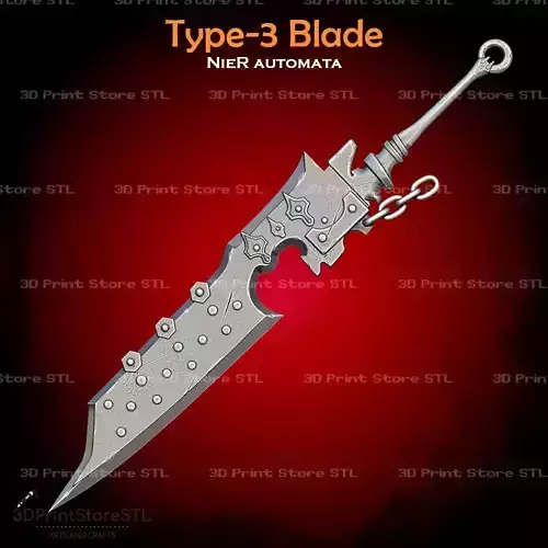 Type 3 Sword Cosplay Nier Automata - STL File 3D print model
