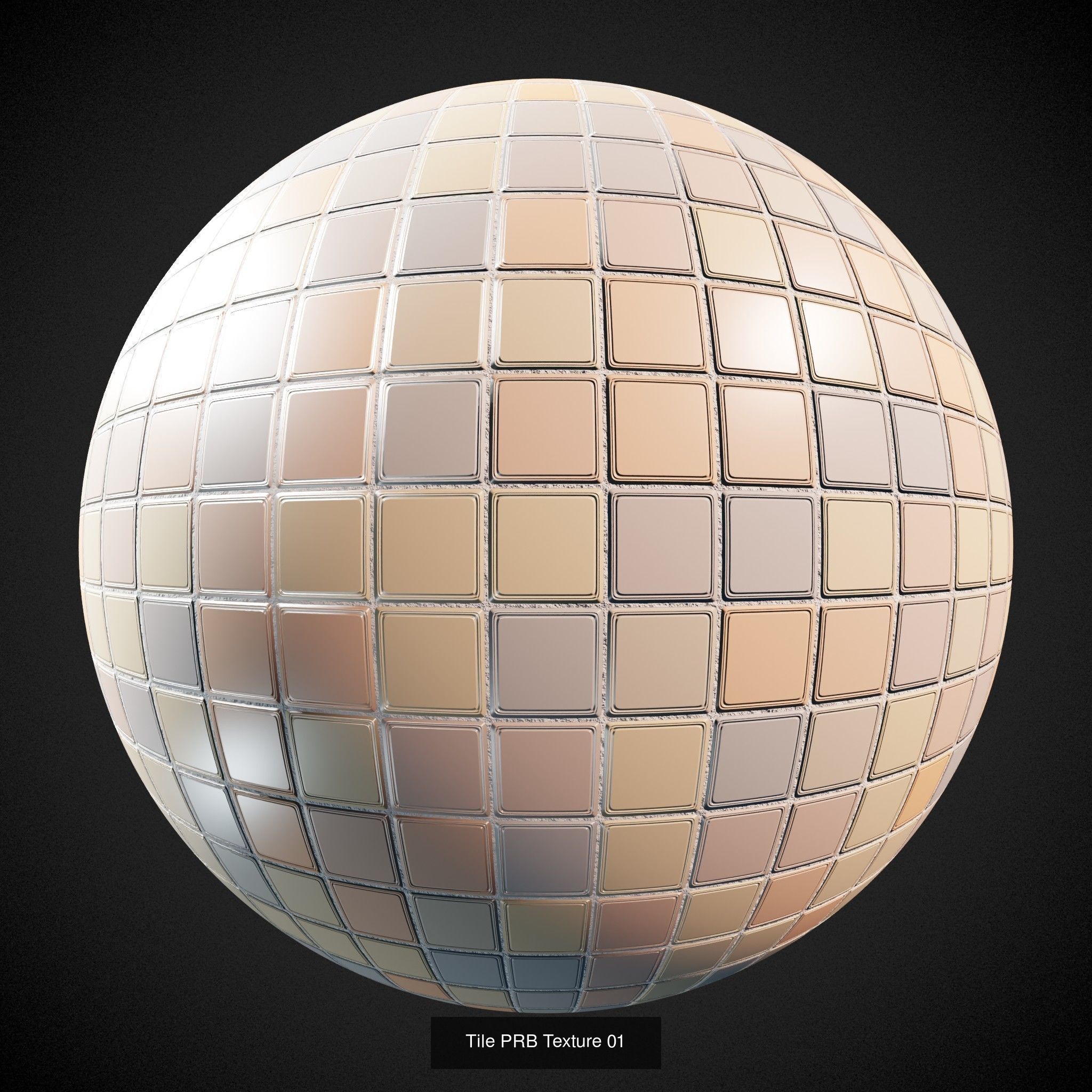 Tile PBR disco ball Texture_3