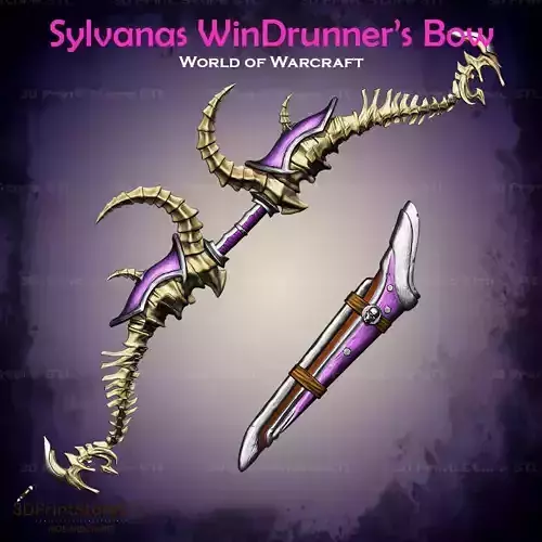 Sylvanas WinDrunner Bow Cosplay World Of Warcraft - STL File