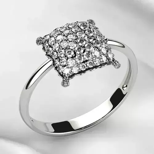 Exclusive Design Pillow Gold Ring 3D print model