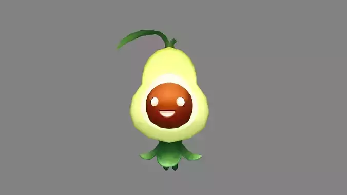 Cartoon fruit mascot - avocado man
