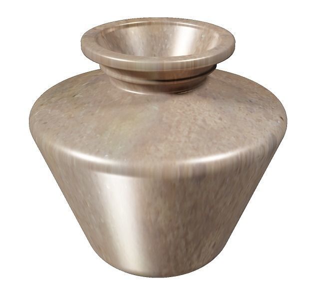 Brass Water Vessel Low-poly 3D model_1