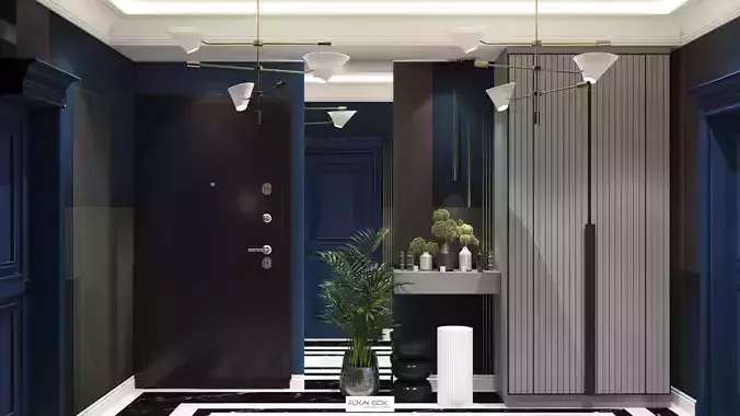 Entrance Hall AE House 3D model