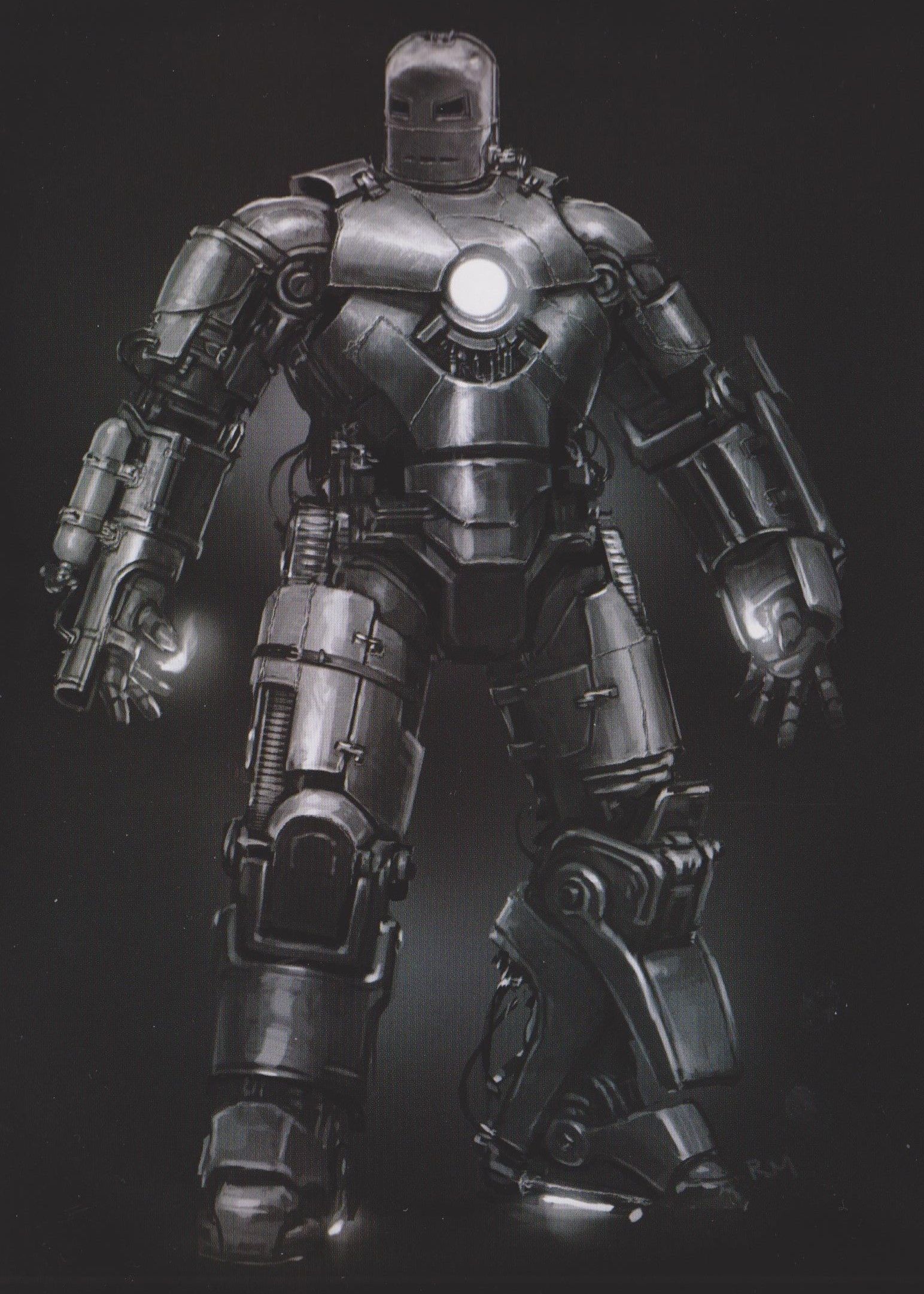 IRON MAN Mark 1 MK1 Low-poly 3D model_3