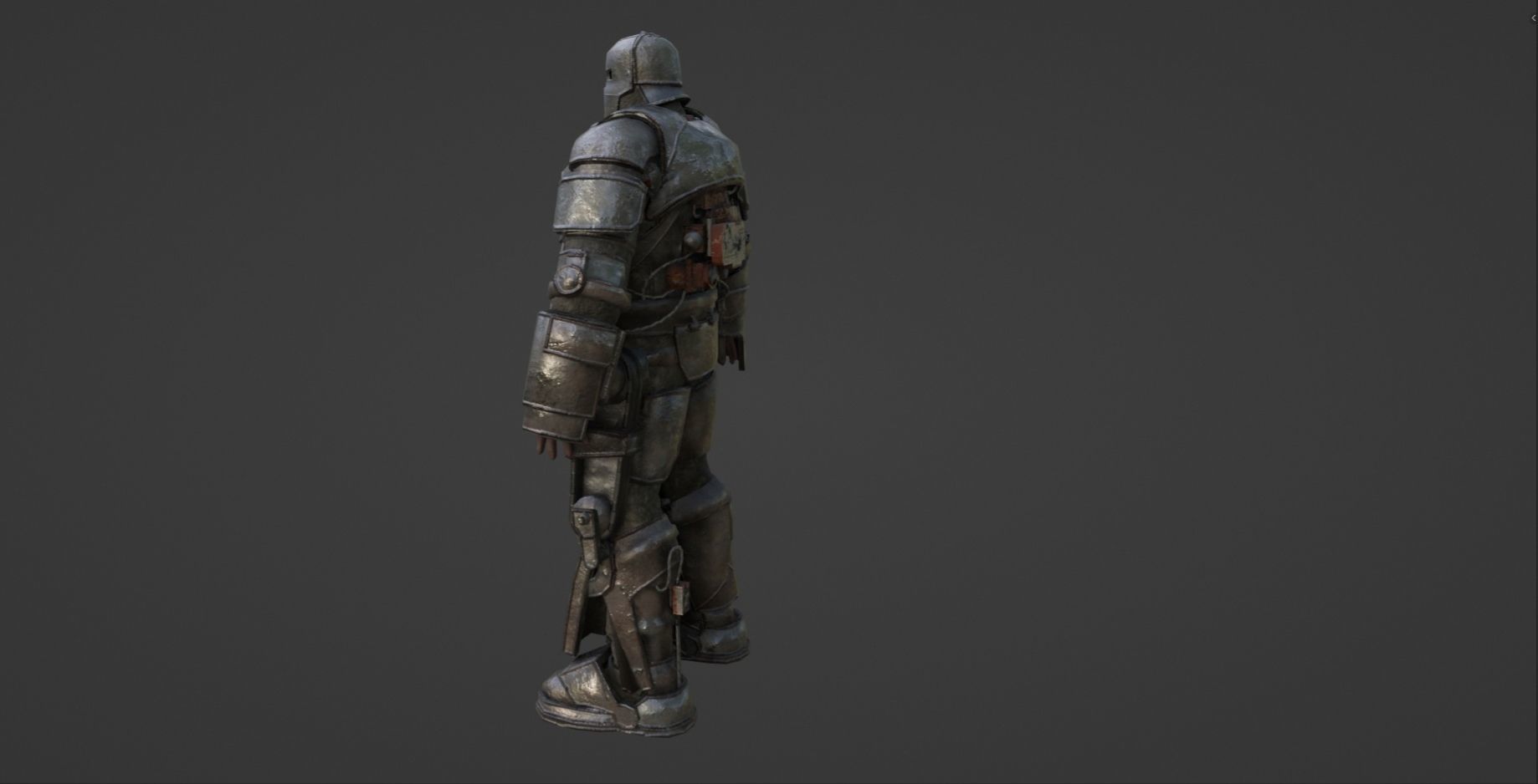 IRON MAN Mark 1 MK1 Low-poly 3D model_7