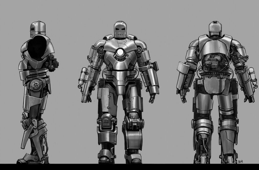 IRON MAN Mark 1 MK1 Low-poly 3D model_2