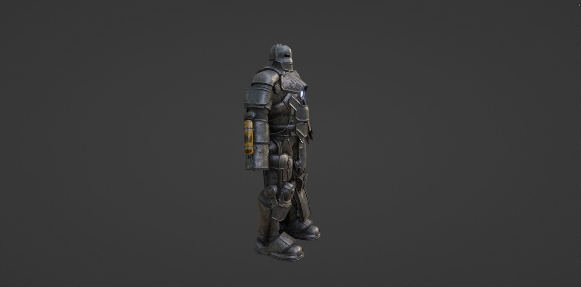 IRON MAN Mark 1 MK1 Low-poly 3D model_5