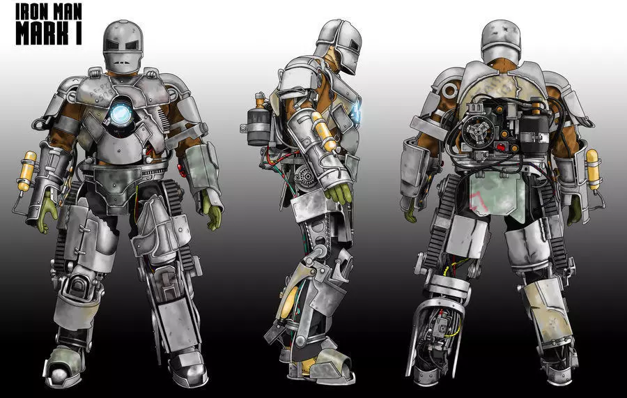 IRON MAN Mark 1 MK1 Low-poly 3D model_0