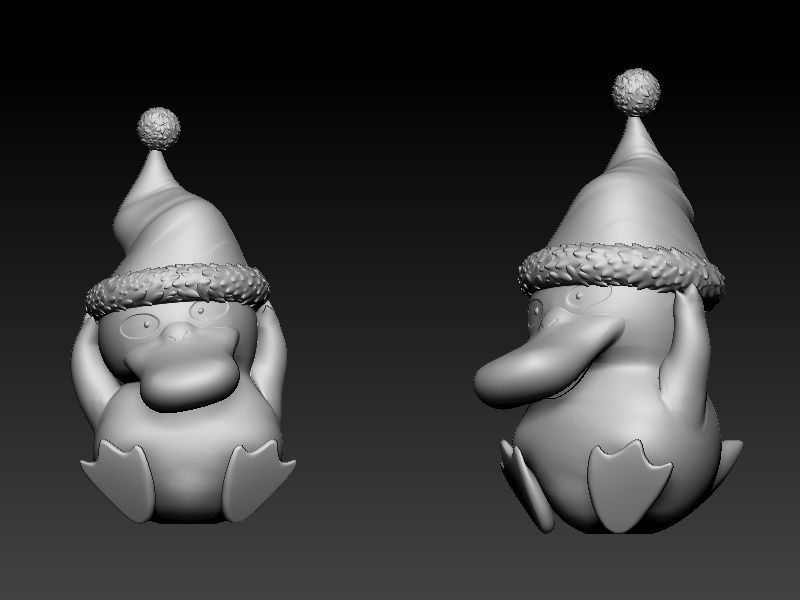 Pokemon psyduck christmas Free 3D print model_2