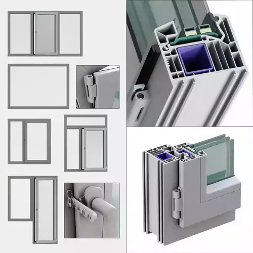 Windows VEKA 3D model