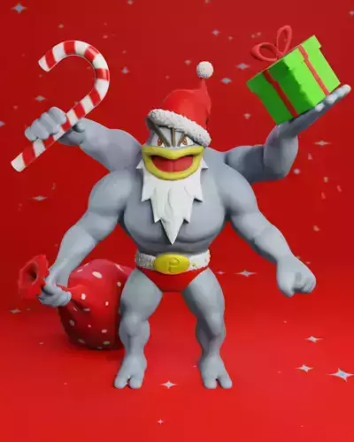 Pokemon Machamp Christmas 3D print model