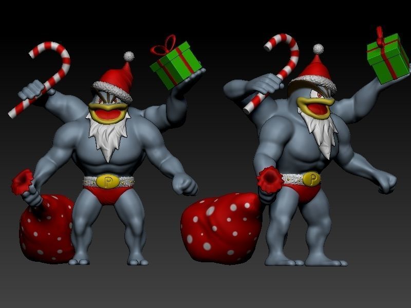 Pokemon Machamp Christmas 3D print model_1