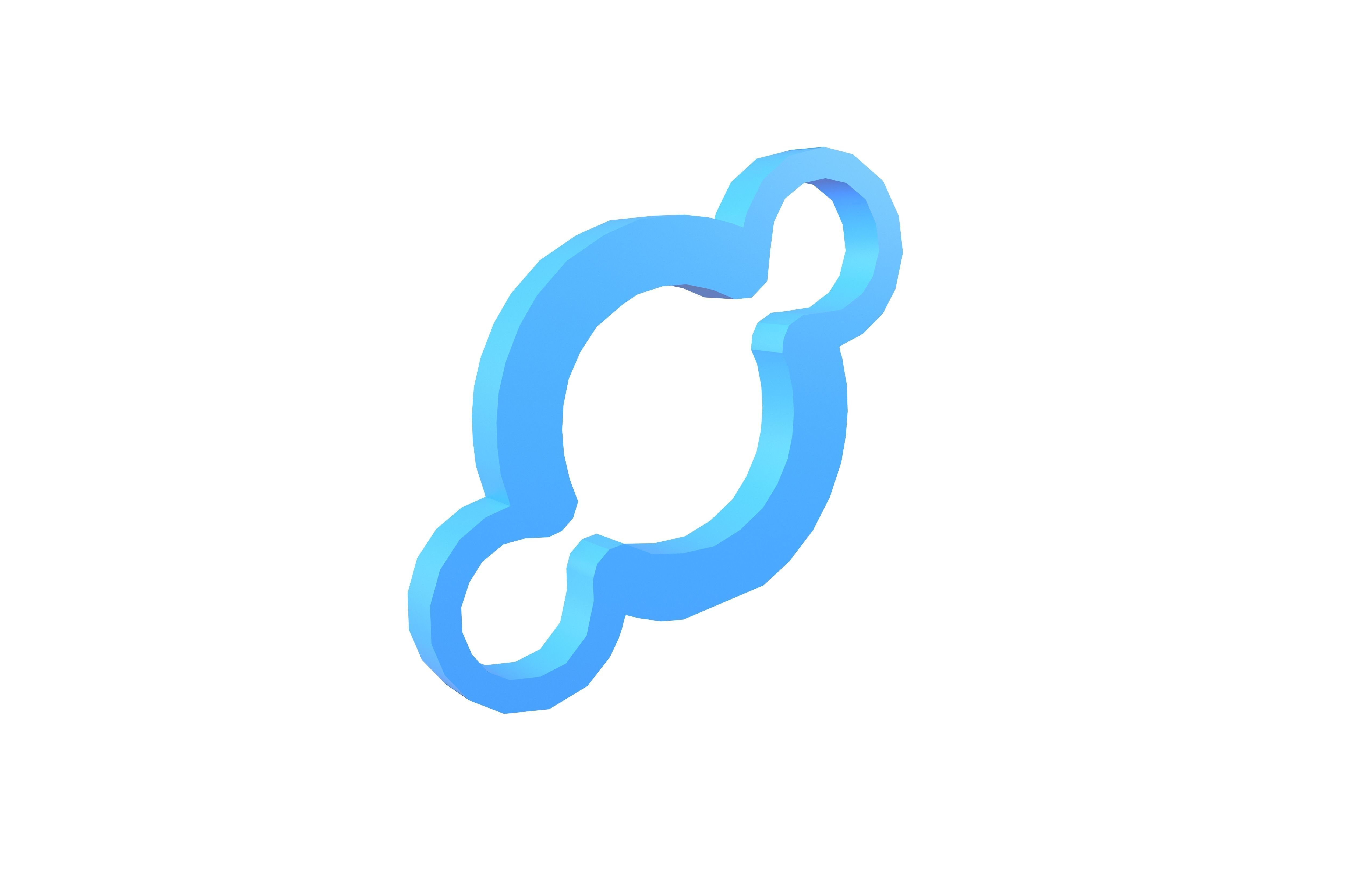 Helium Coin V3 002 Low-poly 3D model_2