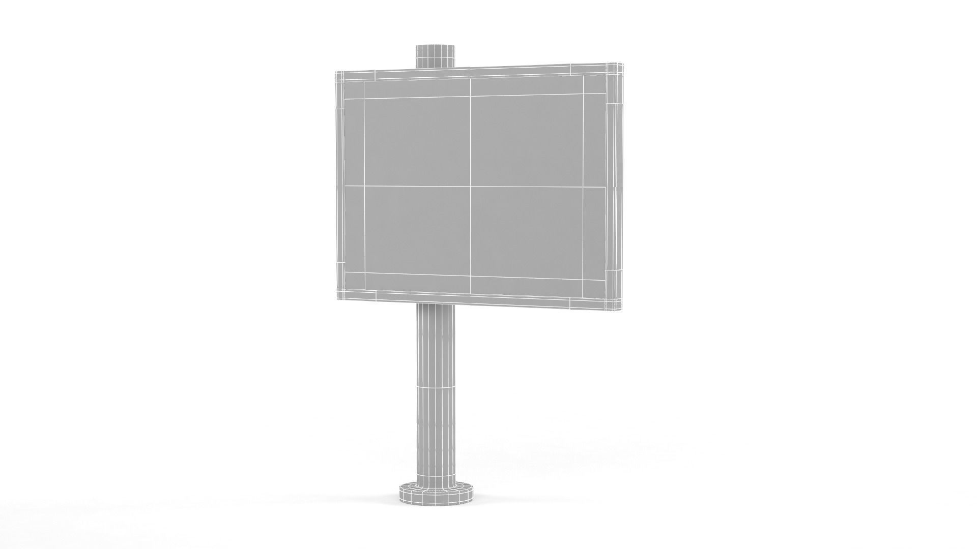 Outdoor Billboard 3D model_12