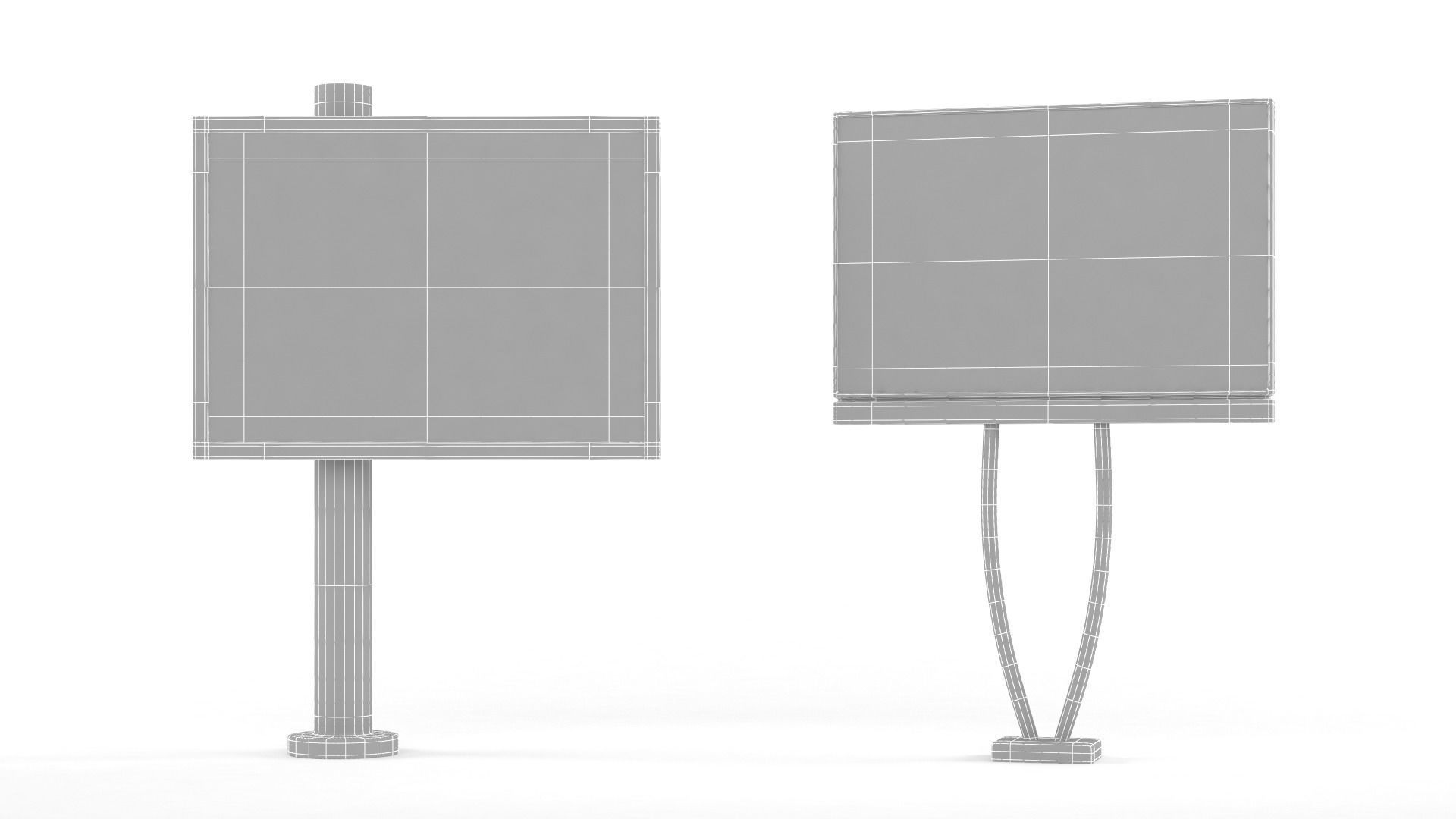 Outdoor Billboard 3D model_7