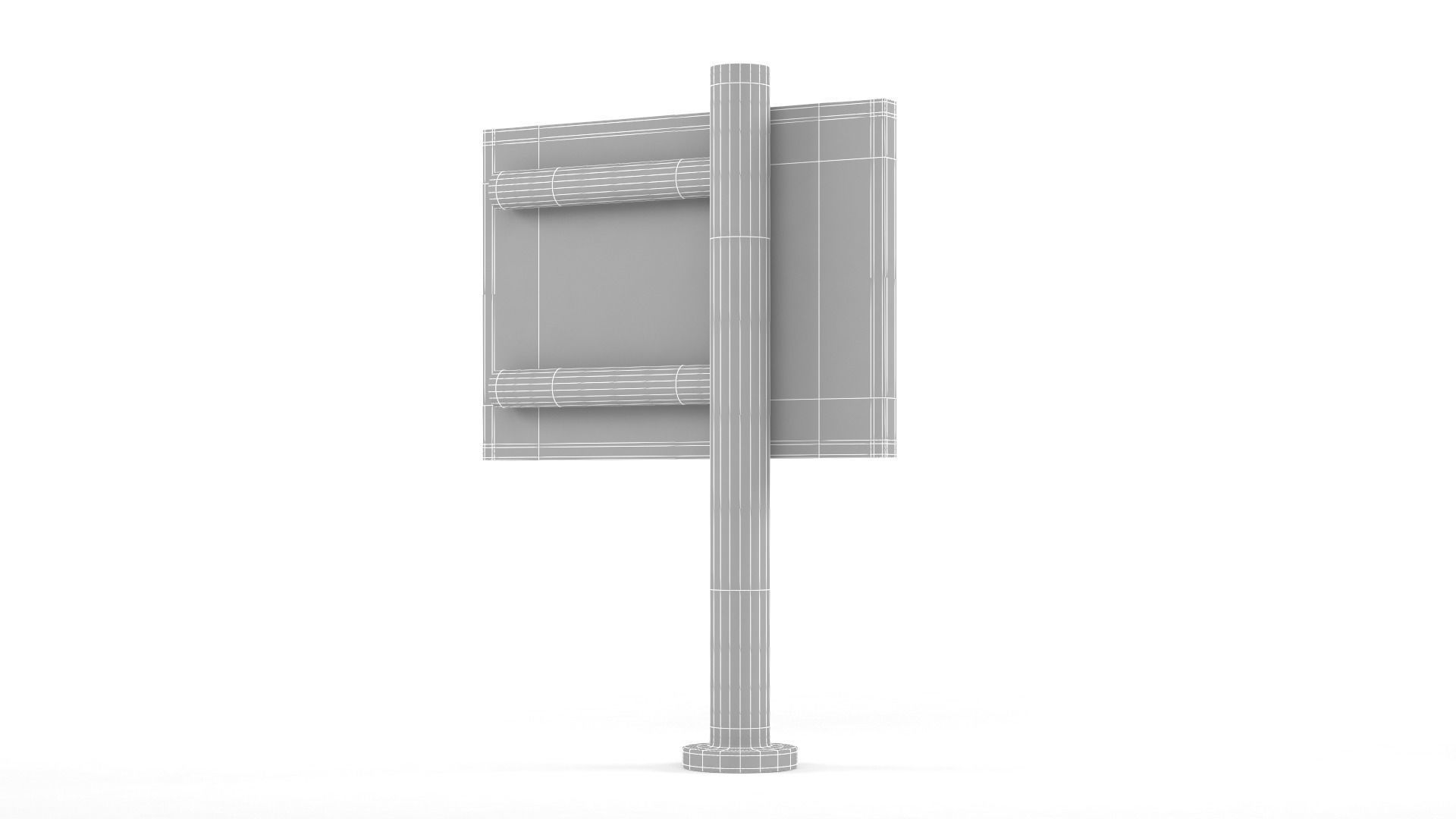 Outdoor Billboard 3D model_13