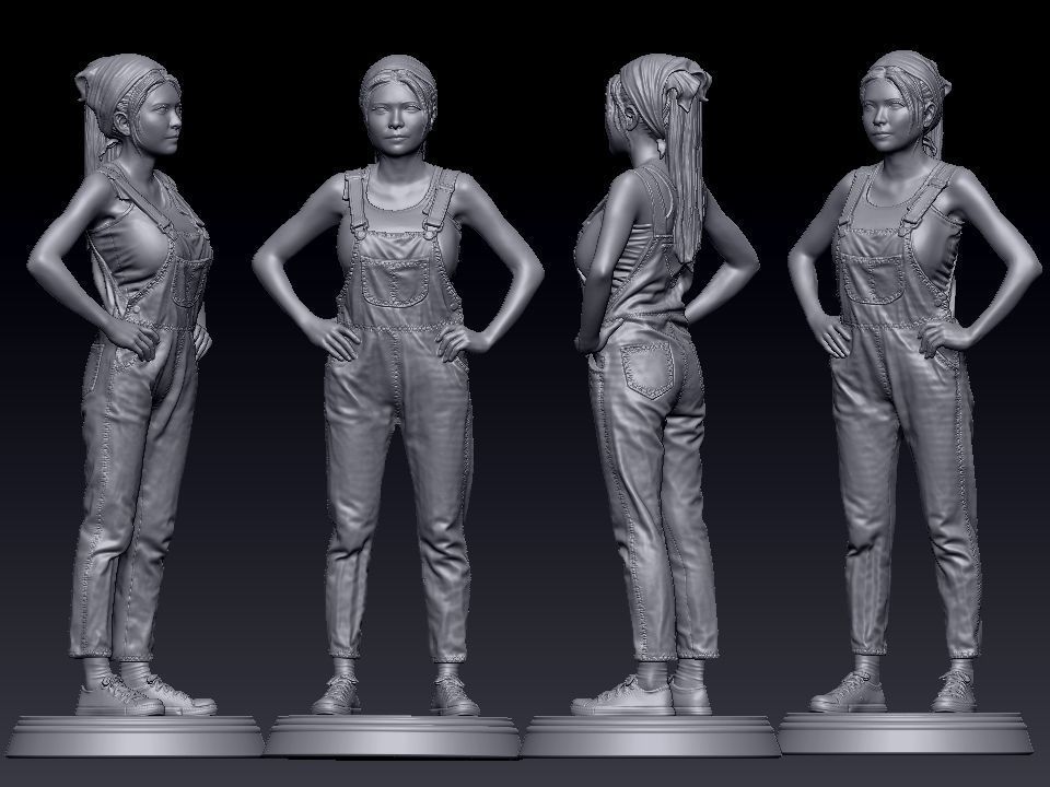 Farm Girl 3D print model_6