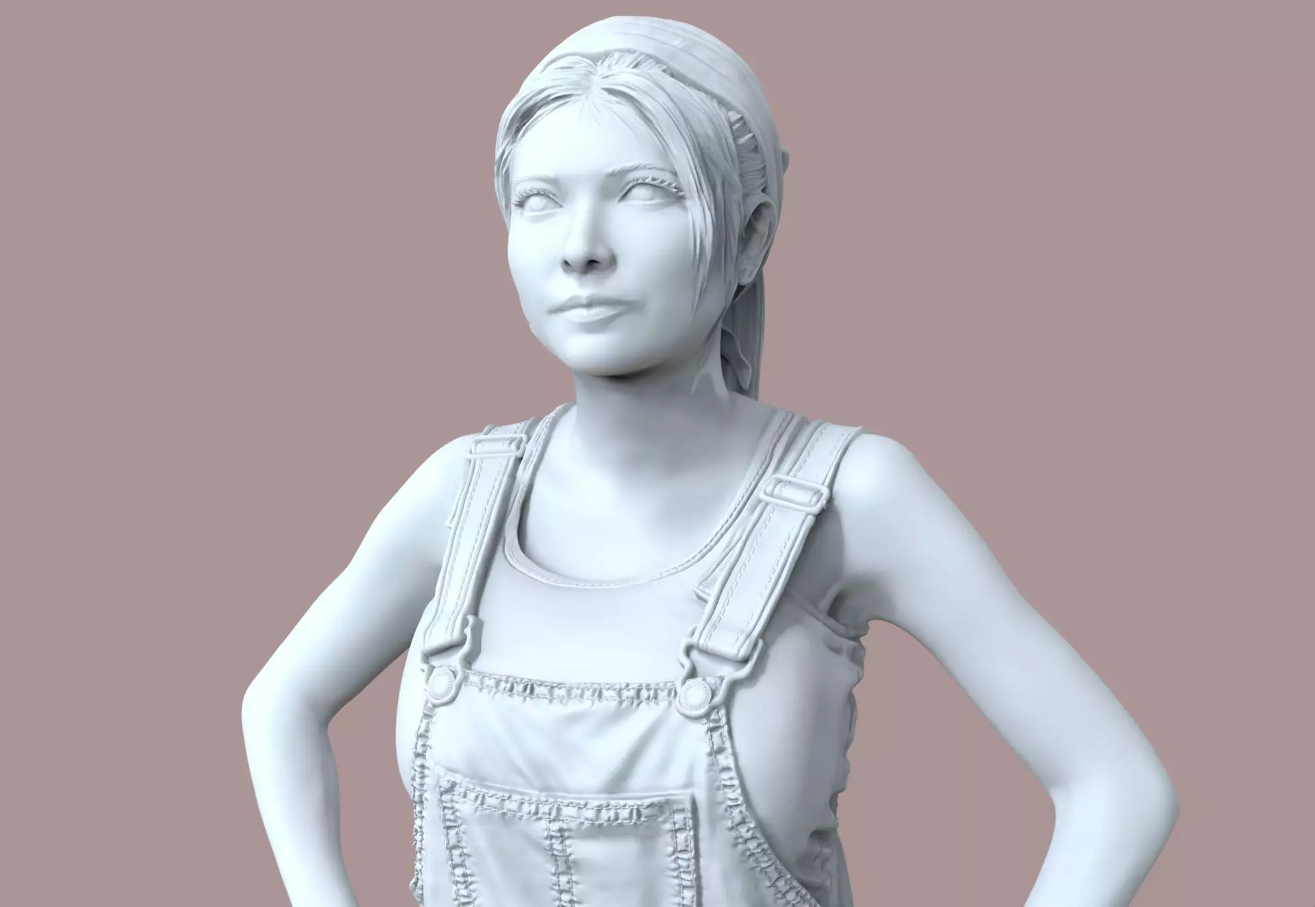 Farm Girl 3D print model_0
