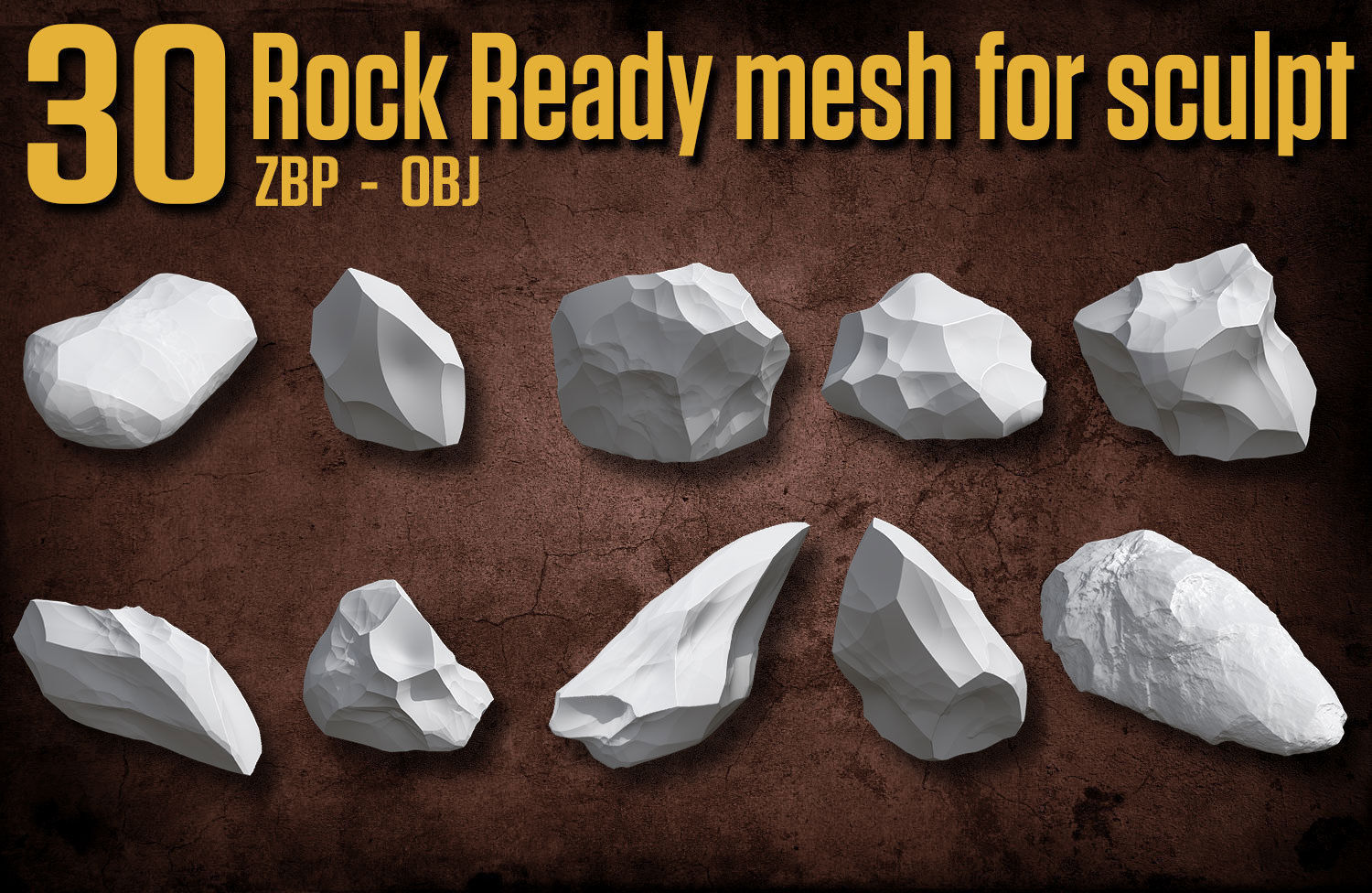 30 rock base mesh for sclupt 3D model_3