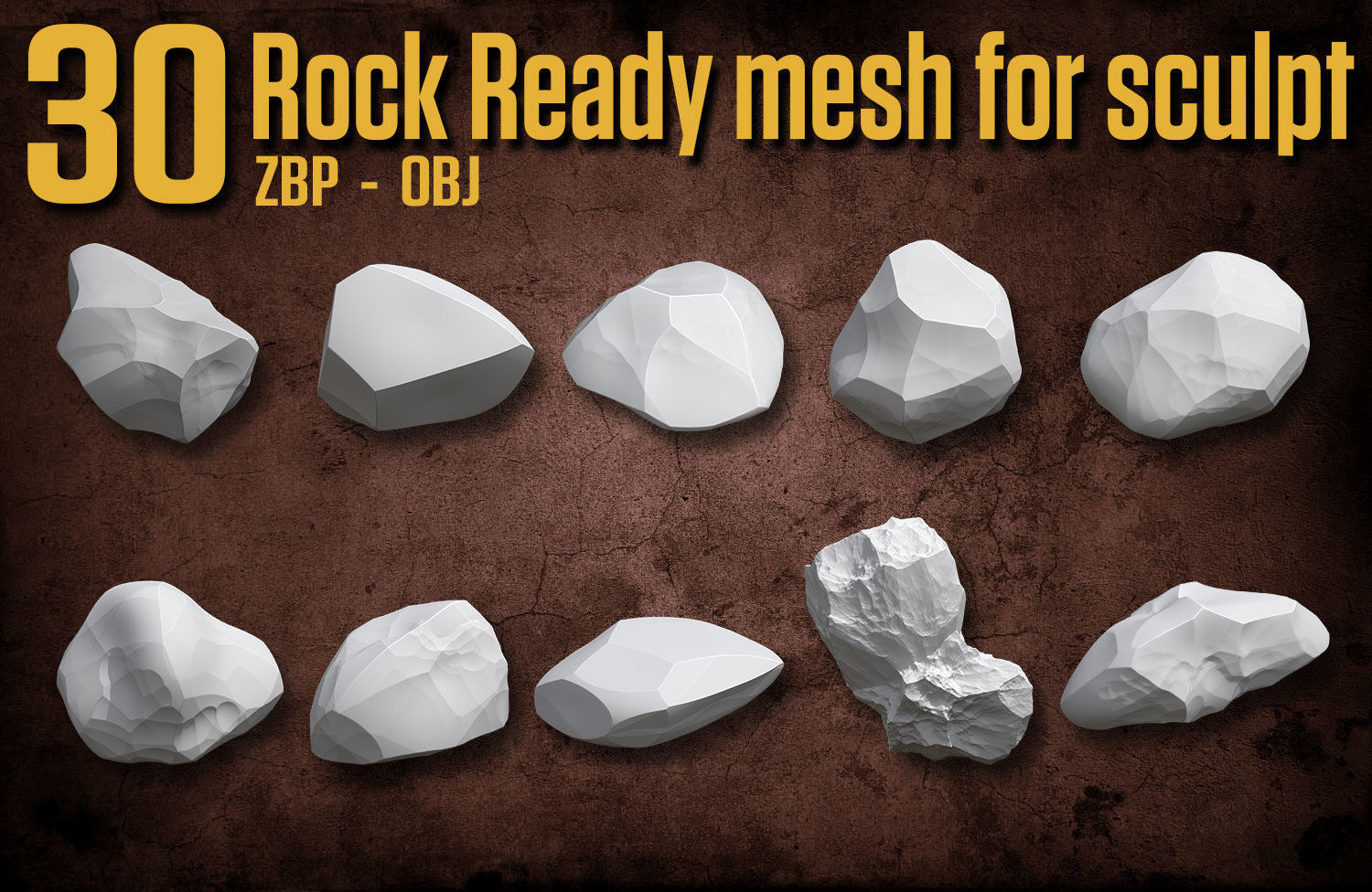 30 rock base mesh for sclupt 3D model_1