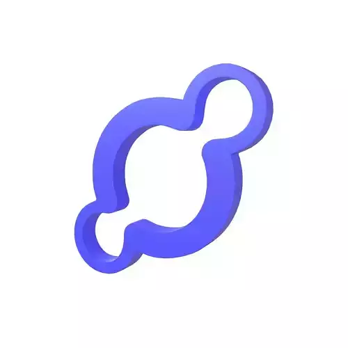 Helium Coin V4 001 Low-poly 3D model