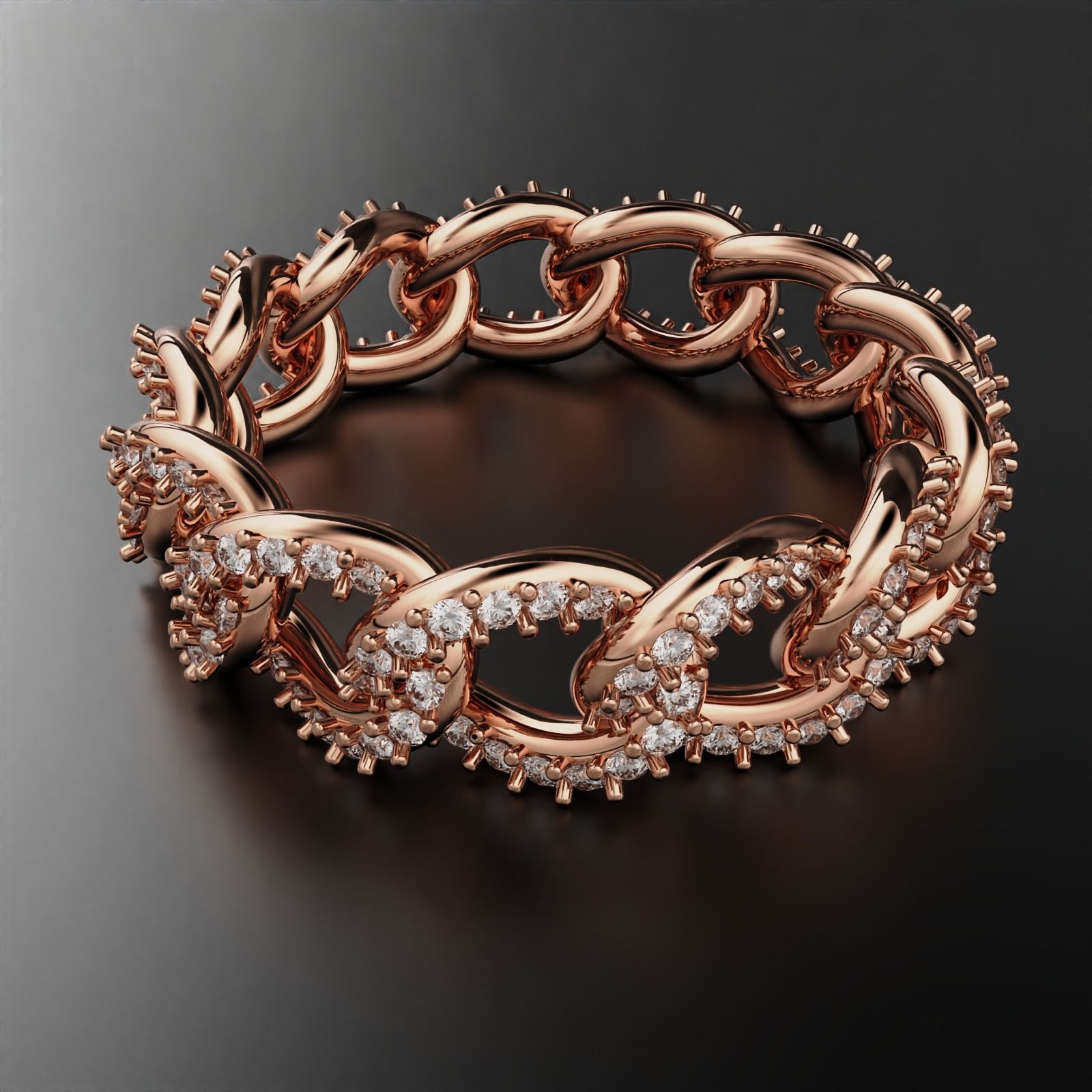 Cuban Ring 3D print model_1