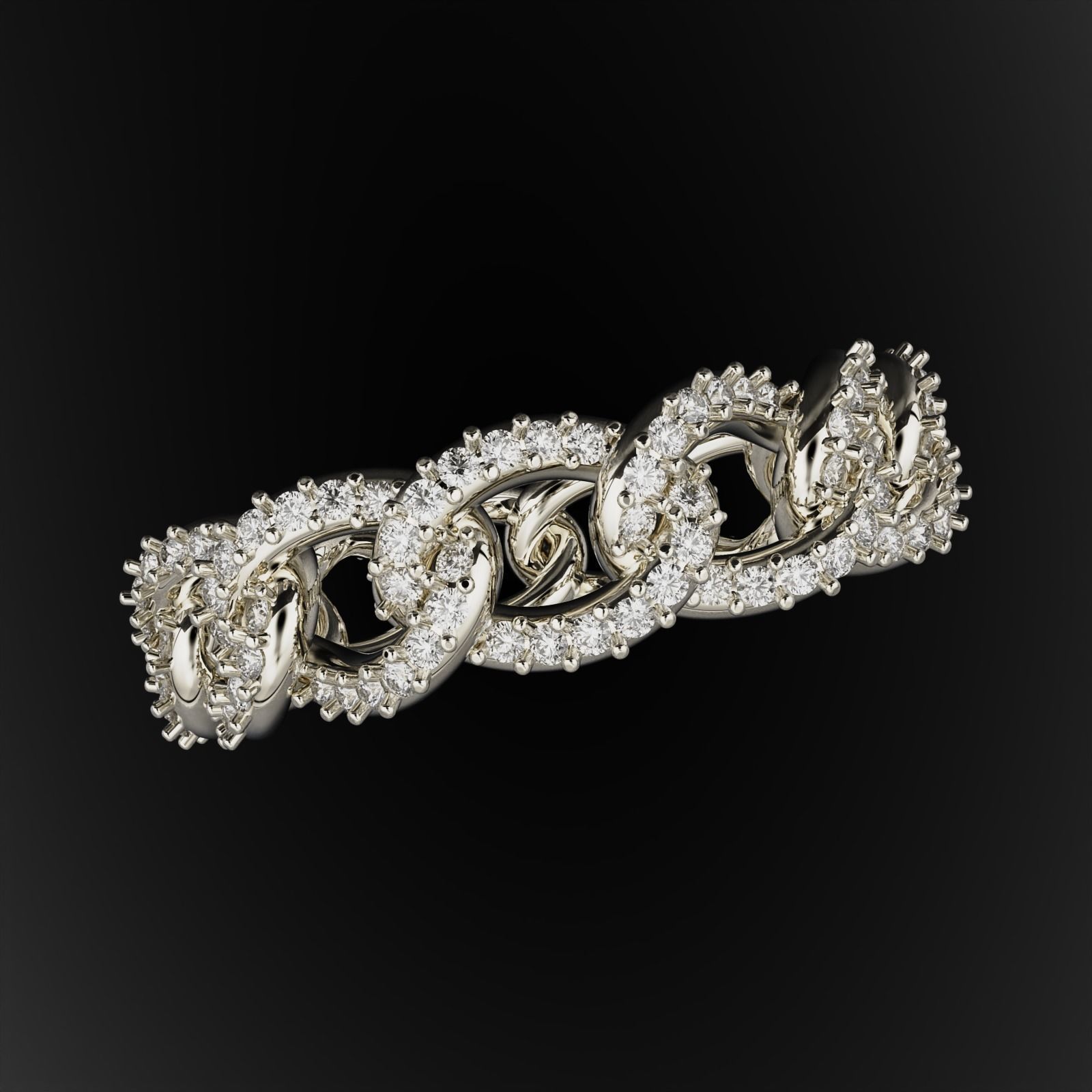 Cuban Ring 3D print model_4