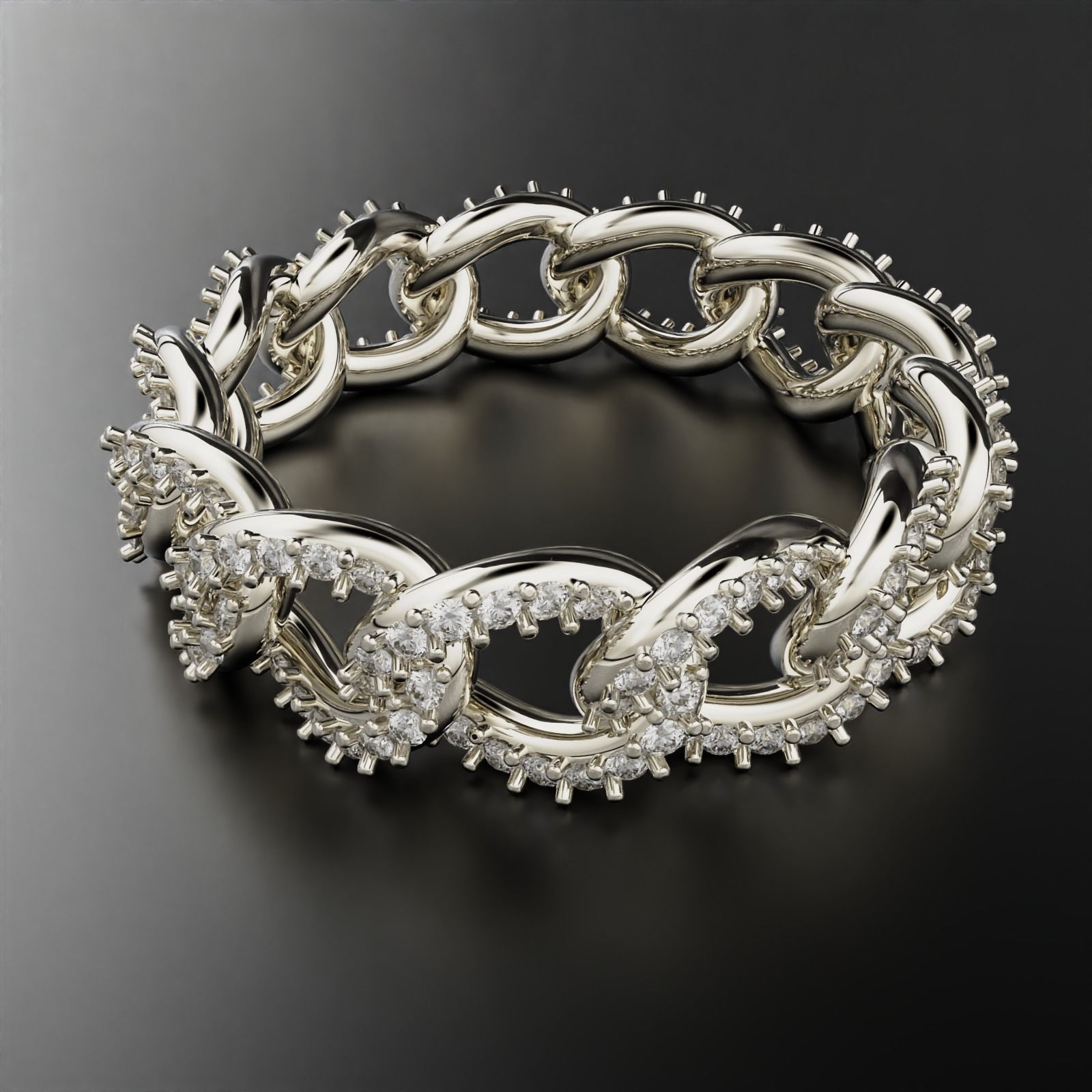 Cuban Ring 3D print model_11