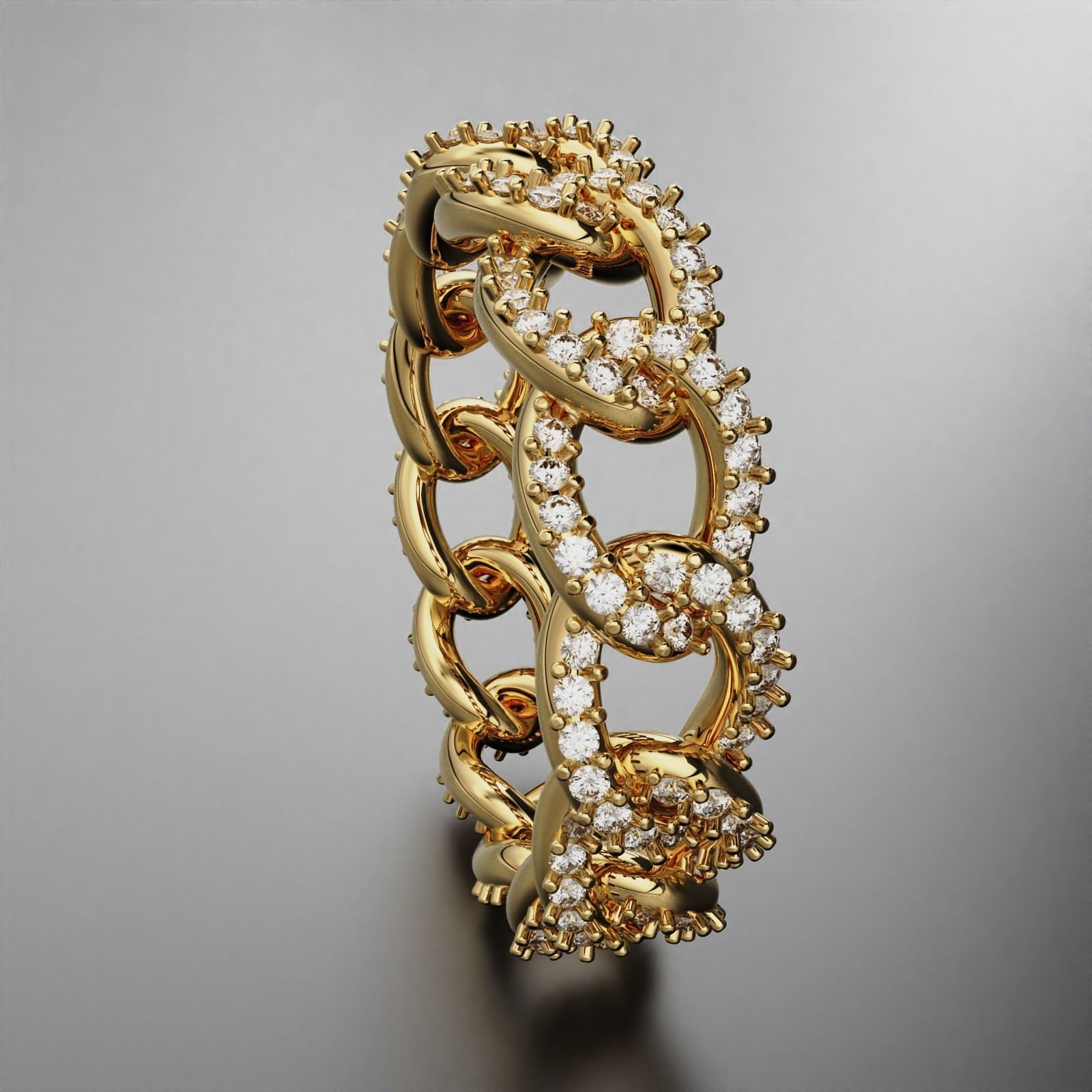 Cuban Ring 3D print model_6