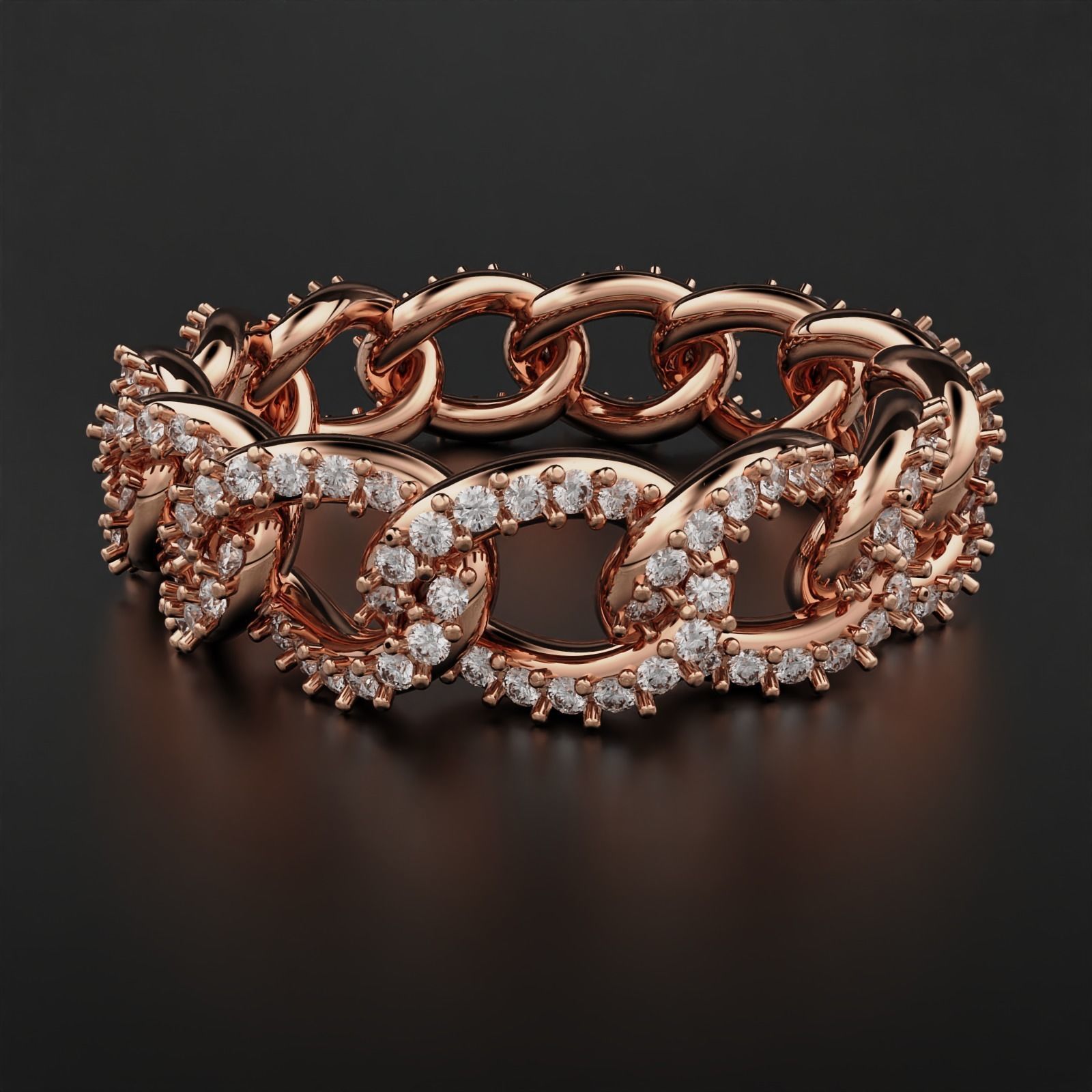 Cuban Ring 3D print model_9