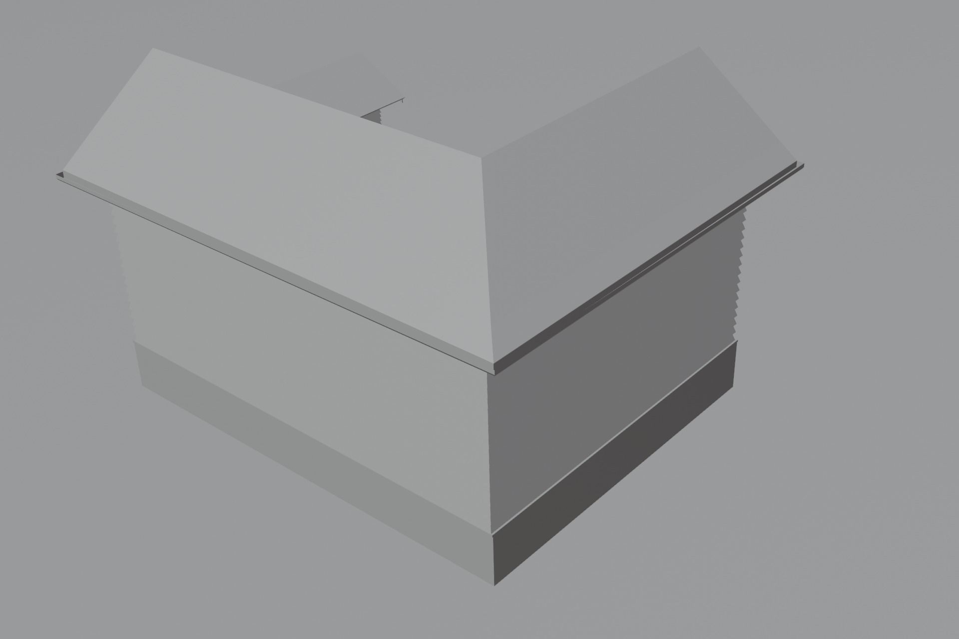 Old abandoned house Low-poly 3D model_12