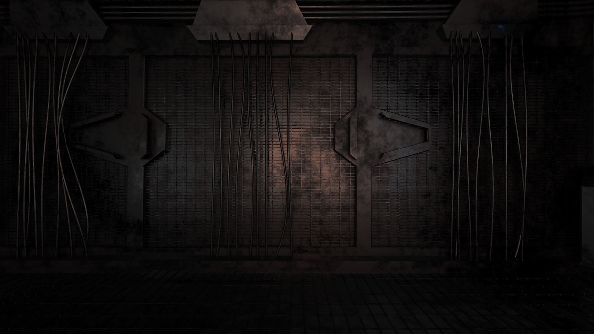 Abandoned laboratory control room 3D model_4