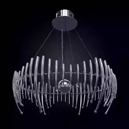 Modern Metal Suspension Chandelier 3D model