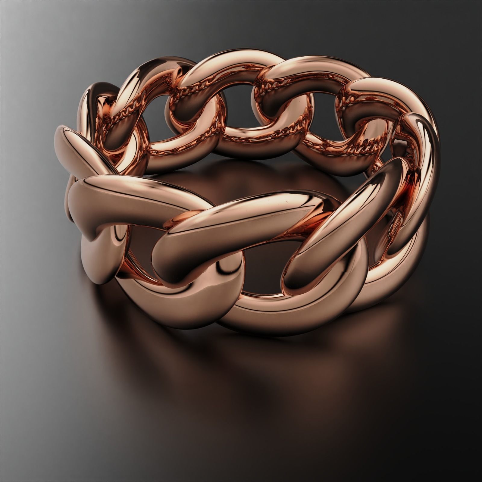 Cuban Ring  3D print model_12