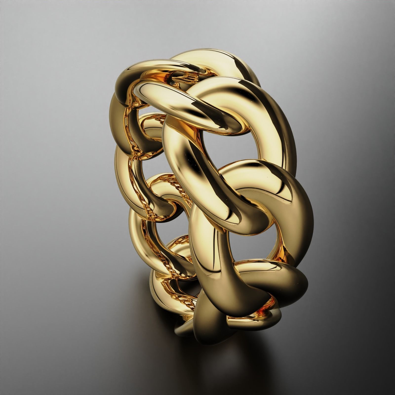 Cuban Ring  3D print model_5