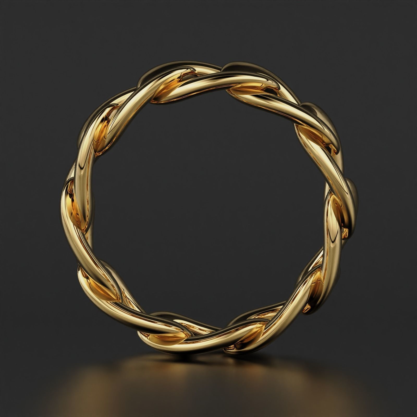 Cuban Ring  3D print model_8